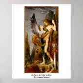 Ödipus und Sphinx von Gustave Moreau Poster (Vorne)