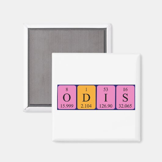 Odis Periodenmagnet Magnet (Vorderseite/Rückseite)