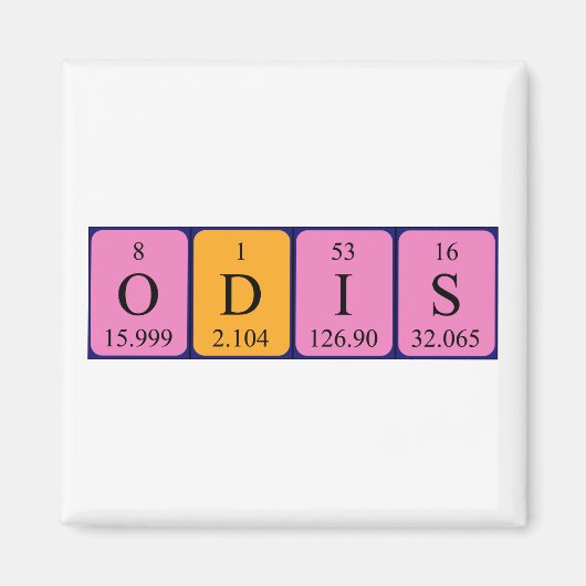 Odis Periodenmagnet Magnet (Vorne)