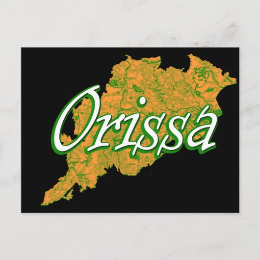 Odisha Postkarte (Vorderseite)