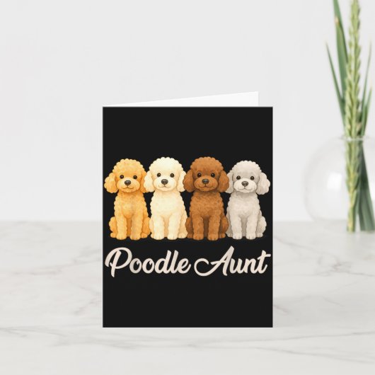 Odle Aunt Cute Dog Lover Gift Funny Women Puppy Ow Karte (Vorderseite)