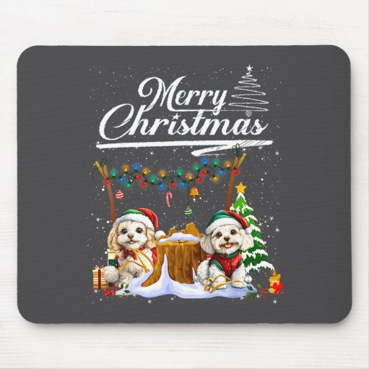 Odle Christmas Tree Lights Decorations Dog Lover X Mousepad (Vorne)