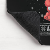 Odle Dog Lovers Men Women Santa Ugly Xmas Sweater  Mousepad (Ecke)