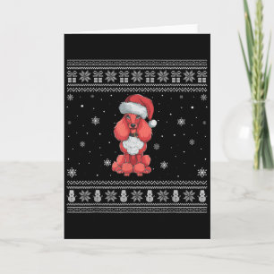 Odle-Hundefreunde Männer Frauen Santa hässlicher W Karte