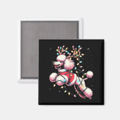 Odle Santa Christmas Tree Lights, Funny Ugly Pajam Magnet (Vorderseite/Rückseite)