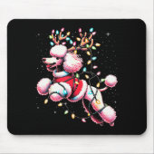 Odle Santa Christmas Tree Lights, Funny Ugly Pajam Mousepad (Vorne)