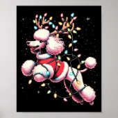 Odle Santa Christmas Tree Lights, Funny Ugly Pajam Poster (Vorne)