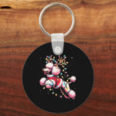 Odle Santa Christmas Tree Lights, Funny Ugly Pajam Schlüsselanhänger (Vorderseite)