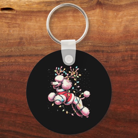 Odle Santa Christmas Tree Lights, Funny Ugly Pajam Schlüsselanhänger (Vorderseite)