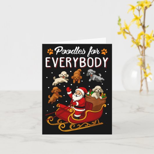 Odles Christmas Dog Mom Men Women Kids Funny Odle  Karte (Gelbe Blume)