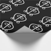 Odo Nnyew Fie Kwan | Power des Liebe-Symbols Geschenkpapier (Ecke)