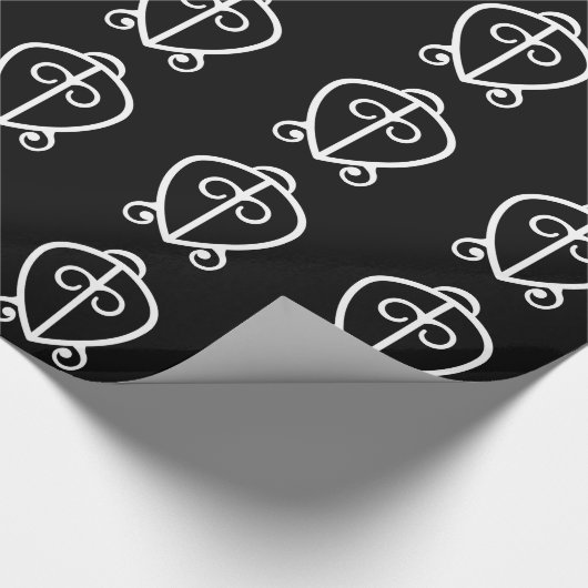 Odo Nnyew Fie Kwan | Power des Liebe-Symbols Geschenkpapier (Ecke)