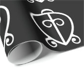Odo Nnyew Fie Kwan | Power des Liebe-Symbols Geschenkpapier (Rolleneckpunkt)