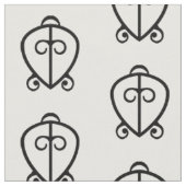Odo Nnyew Fie Kwan | Power des Liebe-Symbols Stoff (Nahaufnahme)