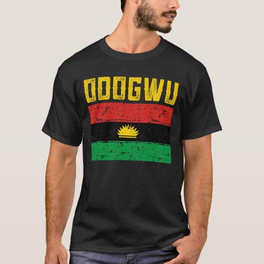 Odogwu Biafran Flag Design T-Shirt (Vorderseite)