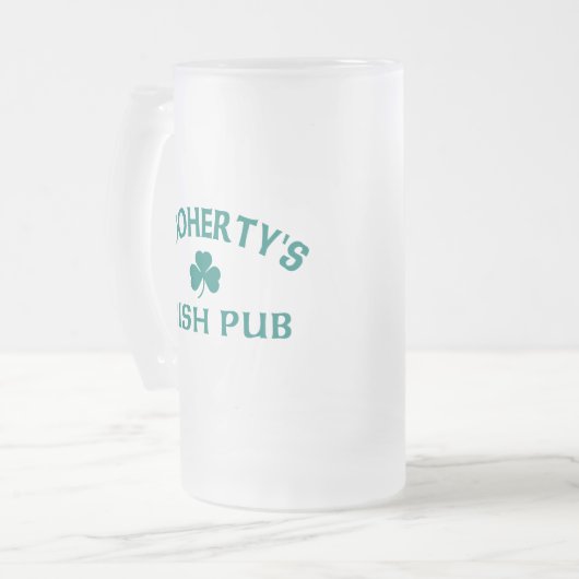 O'Doherty's Irish Pub Mattglas Bierglas (Vorderseite Links)