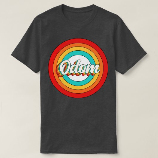 Odom Name Shirt Vintag Odom Circle (Design vorne)