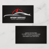 Odometer-Logo für Sportwagen | AUTO Visitenkarte (Vorne/Hinten)