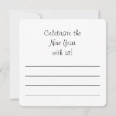 Odometer New Years Party 2026 Einladung (Rückseite)