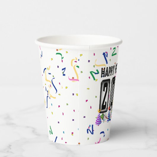 Odometer New Years Party 2026 Pappbecher (Rechts)