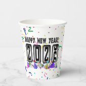 Odometer New Years Party 2026 Pappbecher (Vorderseite)