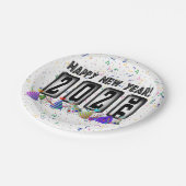 Odometer New Years Party 2026 Pappteller (Schrägansicht)