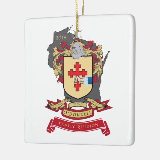 O'Donnell-Familien-Wiedersehen-Verzierung Keramikornament (Links)