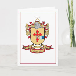 O'Donnell Familienwappen Blank Greeting Card 12x18 Karte