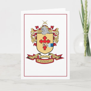 O'Donnell Familienwappen Blank Greeting Card 12x18 Karte