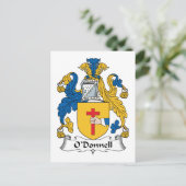 O'Donnell Familienwappen Postkarte (Stehend Vorderseite)