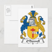 O'Donnell Familienwappen Postkarte (Vorne/Hinten)