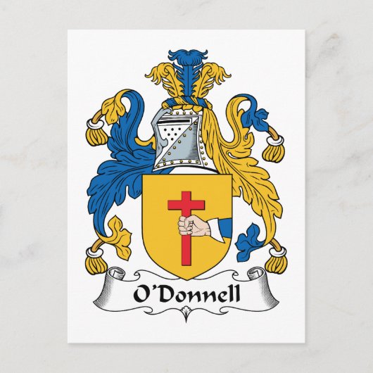 O'Donnell Familienwappen Postkarte (Vorderseite)