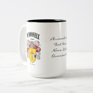 O'Donnell Familienwappen, Übersetzung und Bedeutu Zweifarbige Tasse