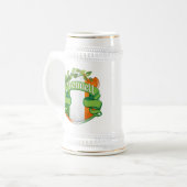 O'Donnell-Iren-Schild Bierglas (Vorderseite Links)