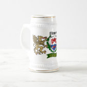O'Donnelly/Donnelly Irish Shield Beer Stein Bierglas (Vorderseite Links)