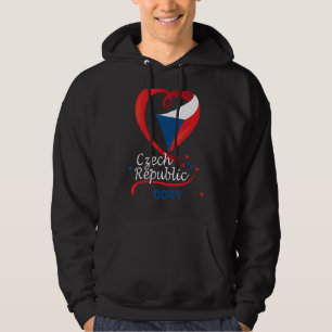Odry Tschechische Republik Herzenflagge Lion Coat  Hoodie