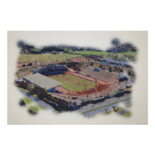 Odsal-Stadion, Bradford Aerial Art Poster