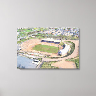 Odsal-Stadion, Bradford Luftbild Kunst Leinwanddruck