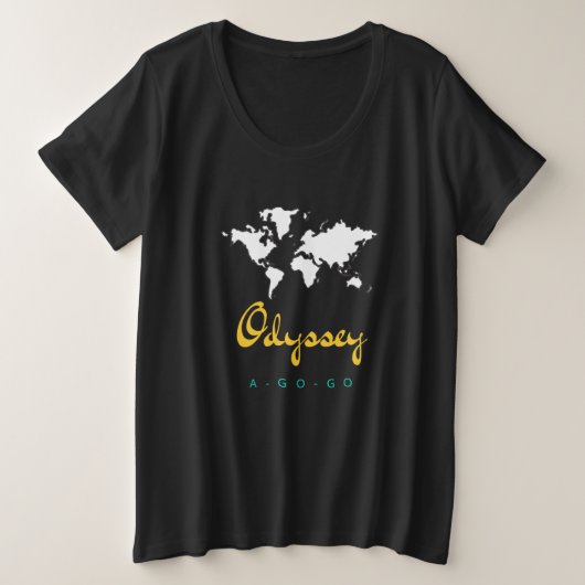 Odyssee Ein-Gehen-Gehen Frauen plus T - Shirt (Design vorne)