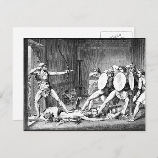 Odysseus Postkarte (Vorne/Hinten)