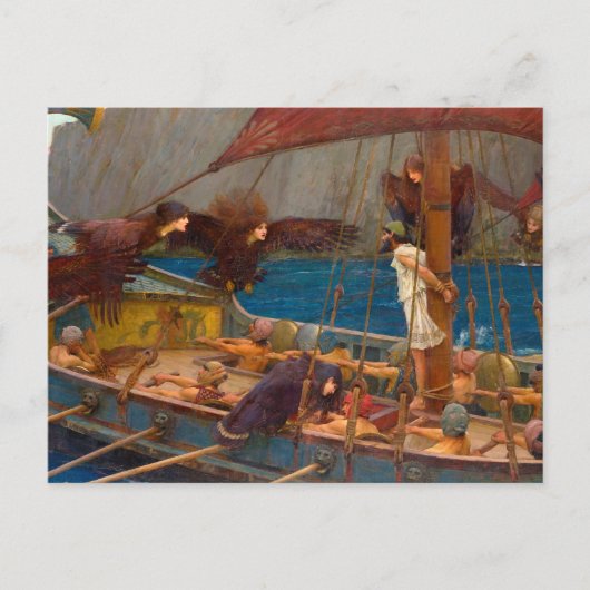 Odysseus und die Sirenen Postkarte (Vorderseite)