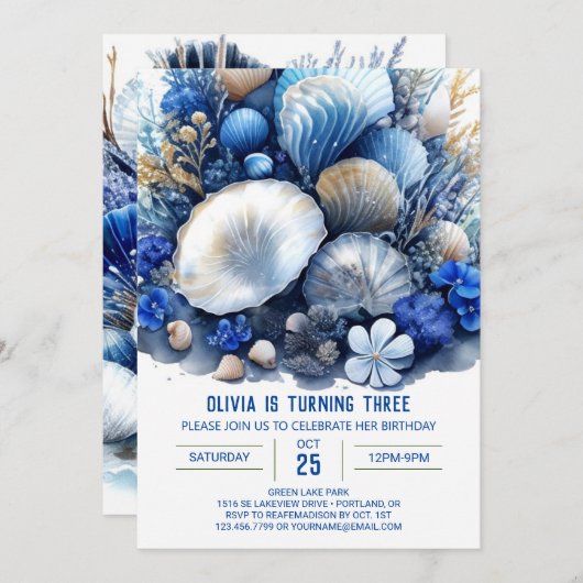 Odyssey Boy Birthday Einladung (Vorne/Hinten)