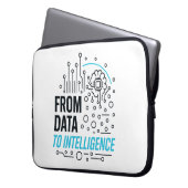 Odyssey der Datenintelligenz: Abstrakte Informatio Laptopschutzhülle (Vorderseite Links)