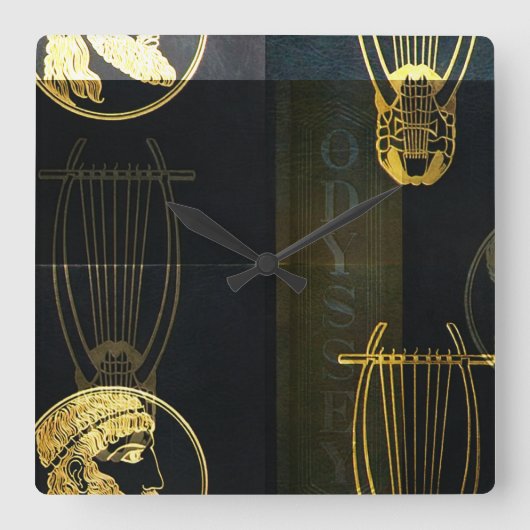 Odyssey Square Wall Clock Quadratische Wanduhr (Vorderseite)
