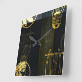 Odyssey Square Wall Clock Quadratische Wanduhr (Winkel)