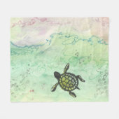 Odyssey Turtle Throw Blanket Fleecedecke (Vorderseite (Horizontal))