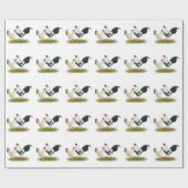 OE Game Blue Silver Wheaten Geschenkpapier (Flach)