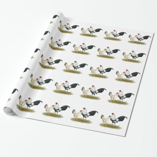 OE Game Blue Silver Wheaten Geschenkpapier (Ungerollt)