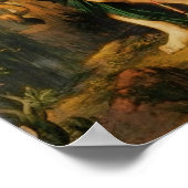 Oedipus und Sphinx von Gustave Moreau Poster (Ecke)