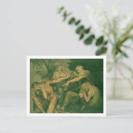 Oedipus verflucht seinen Sohn Polynices - "Gehe zu Postkarte (Stehend Vorderseite)